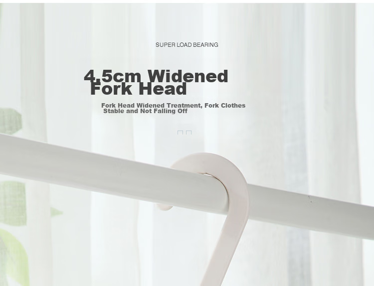 FK Clothes Drying Rack, Stainless Steel Thickened Clothes Fork Retrieval Rod, Extendable Non-Slip Alloy Fork Head 7