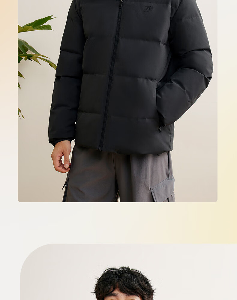 361° Men's Autumn Winter Three-Protection Water-Repellent Short Hooded Down Jacket 652544301D-3 15