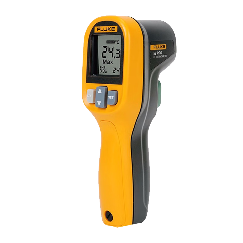 FLUKE 59PRO Infrared Thermometer, Portable Handheld Electronic Temperature Meter, Thermometer, Temperature Gun, Spot Temperature Meter