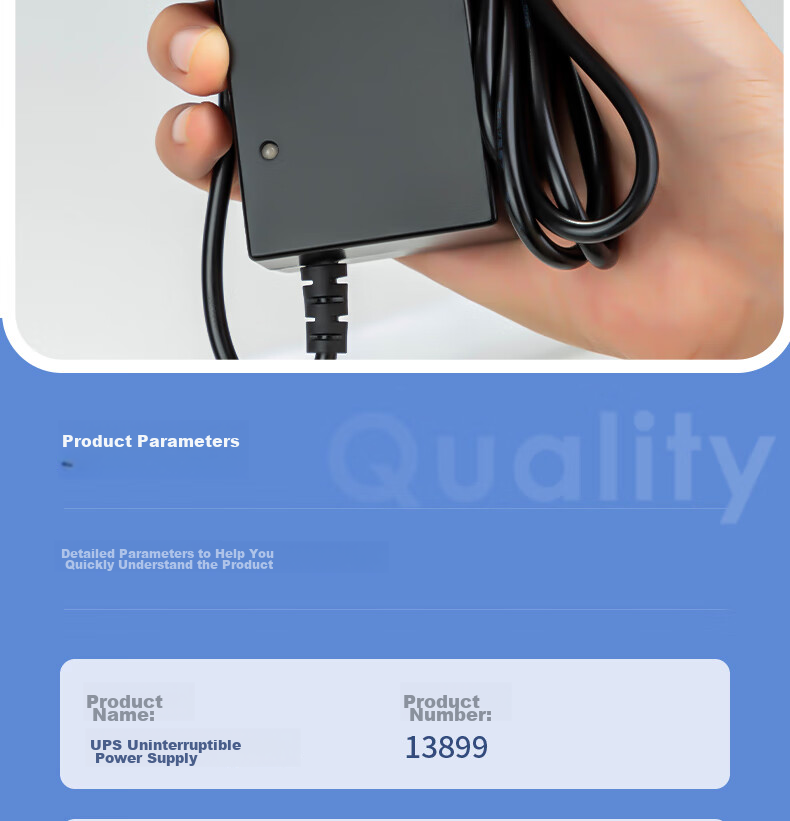 Deli Attendance Machine Power Adapter UPS Uninterruptible Power Supply, Supports Power Outage Check-In, Attendance Machine Accessory, 5V Voltage, 1A/2A Current, 13899 12