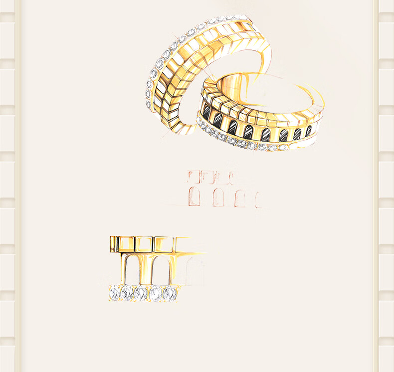 LOLA ROSE Arch Gate Series Rings for Women, Couples Birthday Gift for Girlfriend, Wife, Or Best Friend 5