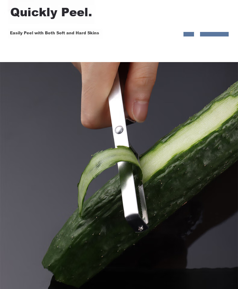 BJ Peeler, Kitchen Peeling Tool, Peeling Knife (Set of Two) 3