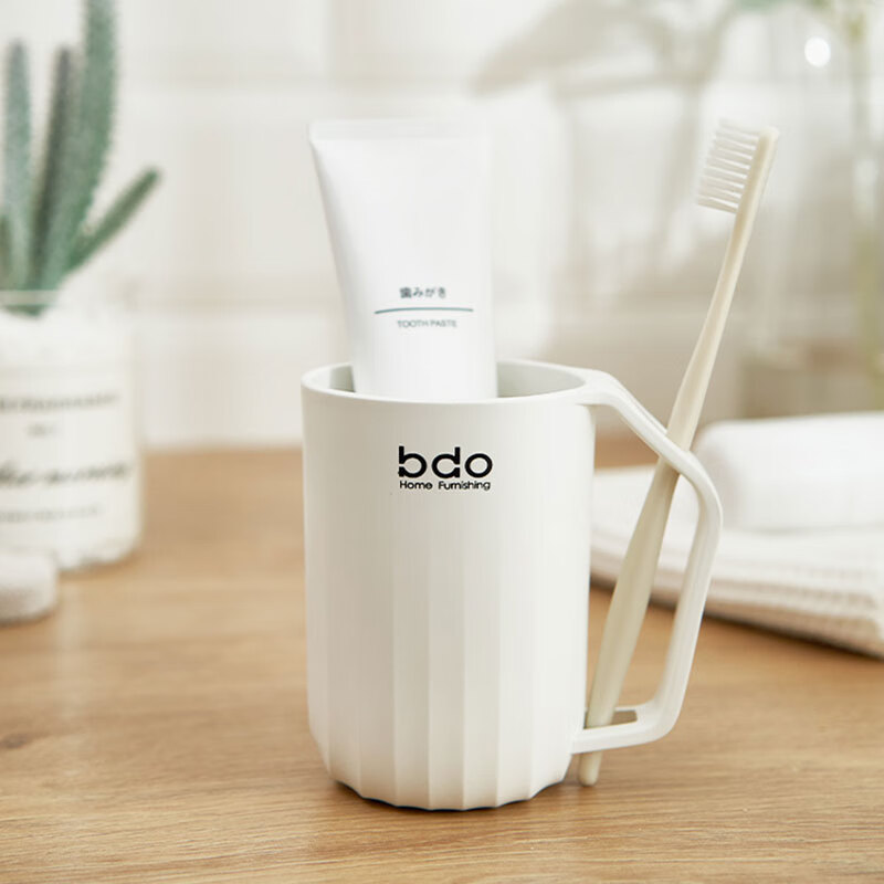 Стакан для полоскания рта BDO, 2 шт., для взрослых и детей, с держателем для зубной щетки, пластик