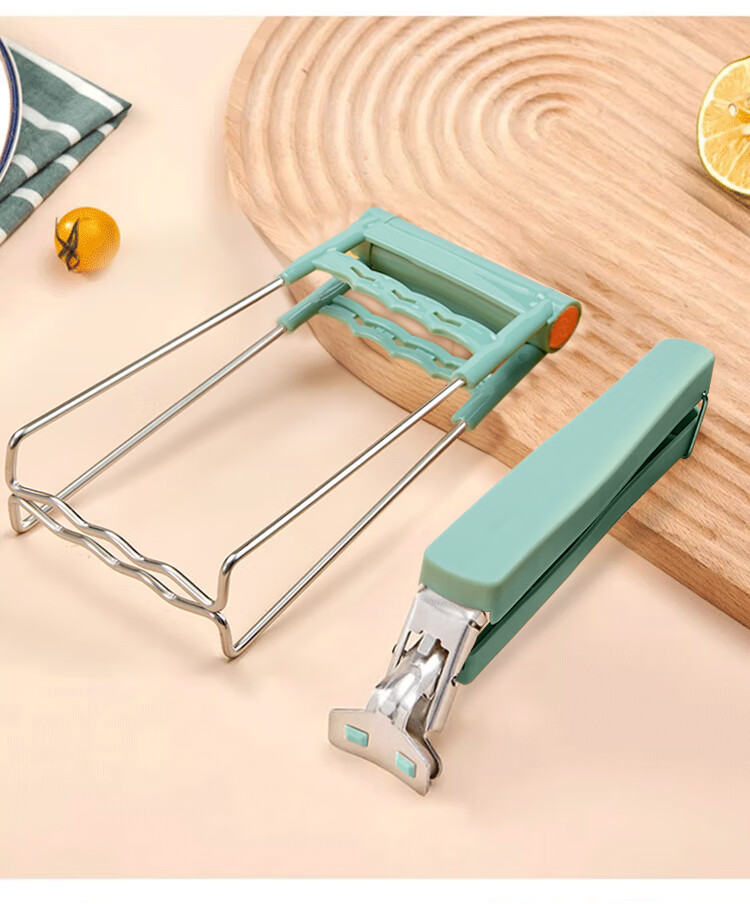 Dipuer 304 Stainless Steel Anti-Scalding Bowl Gripper, Steaming Plate Tongs, Bowl Lifter, Pot Lid Grabber, Dish Carrier 5