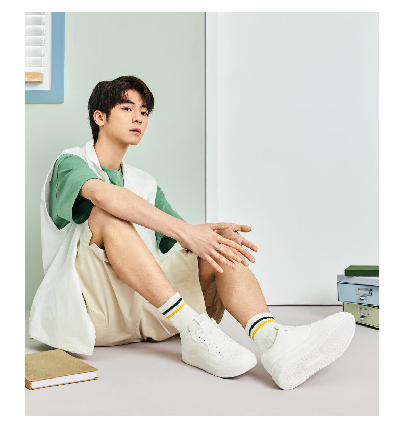 Anta Lightweight Casual White Shoes | Men's Summer White Sneakers Lightweight Versatile Student Sports Shoes 15