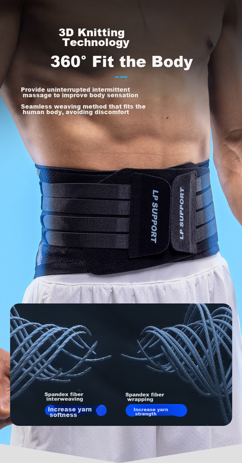 LP Waist Support Belt for Lumbar Disc Herniation, Muscle Strain, Sports Fitness, Badminton, Basketball, Waist Trimming And Protection Gear 9