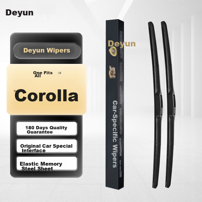 Deyun FAW Toyota Corolla Windshield Wipers for 2009-2018 Models, Hybrid 2016-2018 Models, Hybrid E+ 2018-2020 Models, 2 Pairs