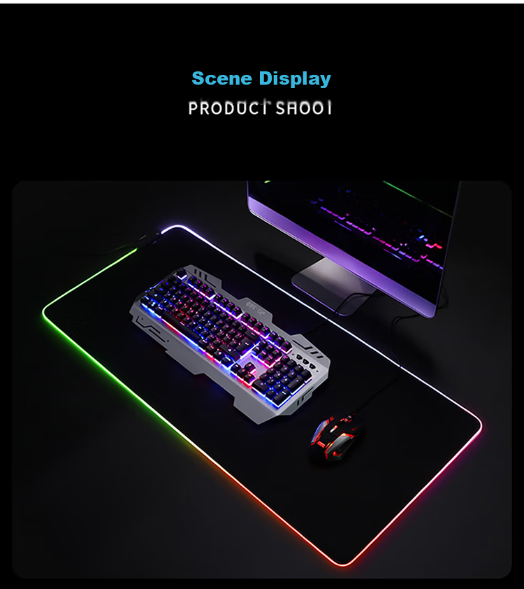 BUBM Gaming Mouse Pad, Extra Thick 6MM Mouse Pad, Suitable for LOL And PUBG Games, Square Gaming Mouse Pad, Thickened Smooth Mouse Pad - E-Sports White Tiger 10