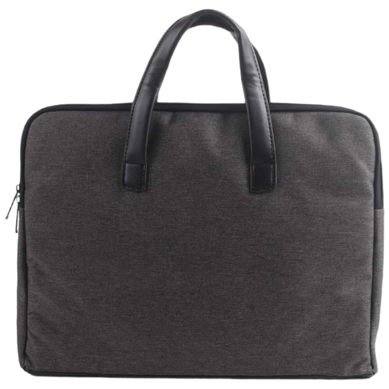 TANGO Office Handbag/conference Bag/business Bag/document Bag/laptop Bag/briefcase, Exquisite Zipper Leather Handle Business Bag, Gray LH813