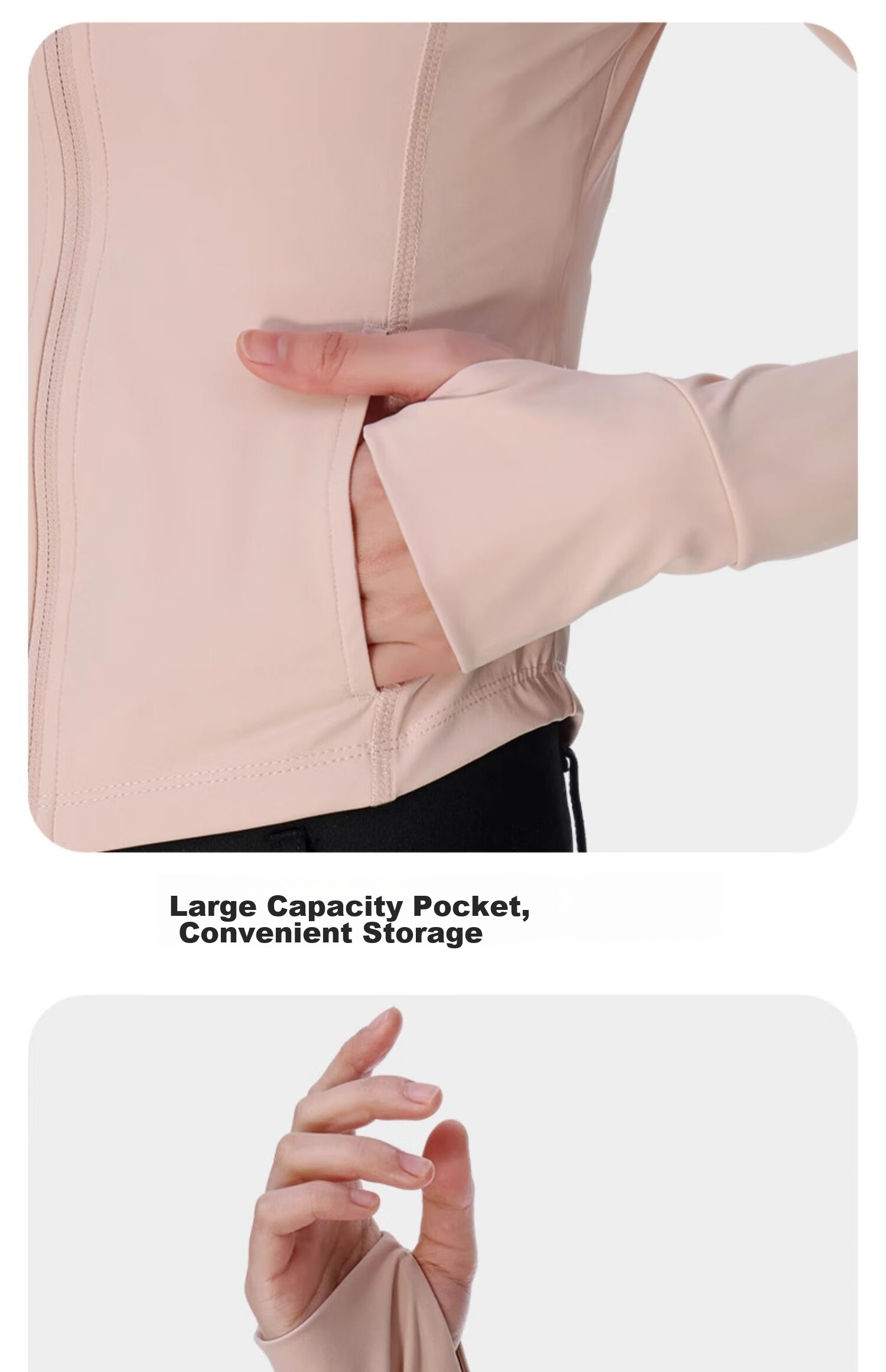 CAMEL Cool White Outdoor Sun Protection Clothing, Cooling UPF50 Original Yarn Moisture-Resistant Sun Protection Garment, Skin Coat, XL 23