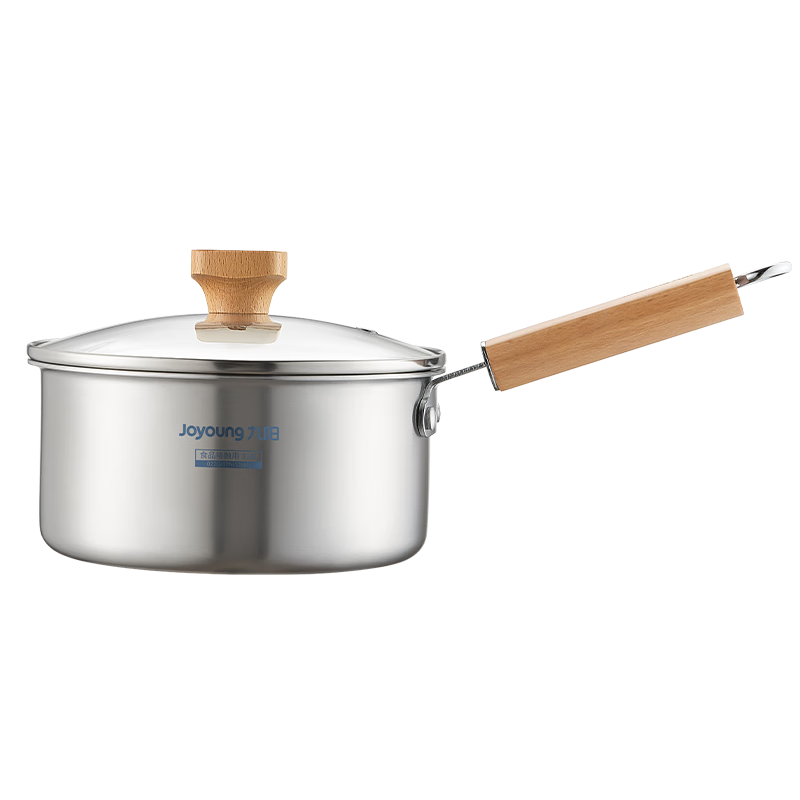 Joyoung Milk Pot, Thickened 316L Stainless Steel, No Coating, Baby Food Pot, Snow Plate Pot, Small Milk Pot, Soup Pot, 20cm
