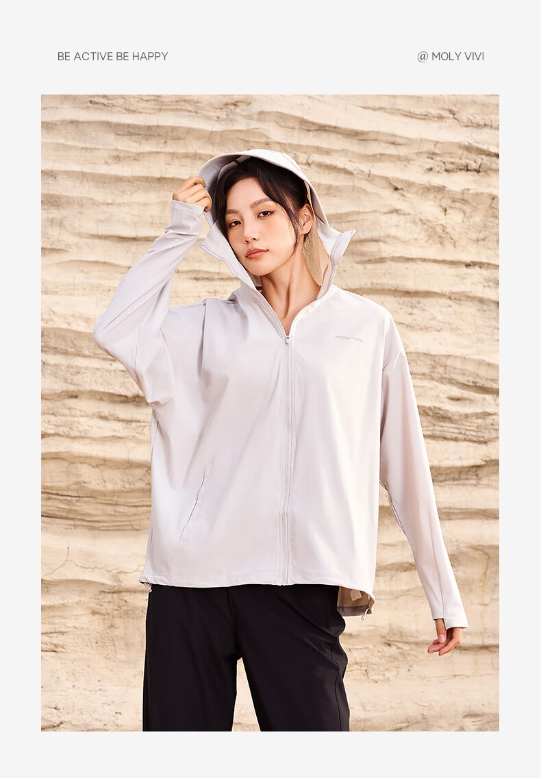 MOLY VIVI Women's Sun Protection Clothing, Summer Ice Silk Sun Protection Garment, UV-Resistant Outdoor Lightweight Couple Sunshade Jacket, Magic Vivy 24