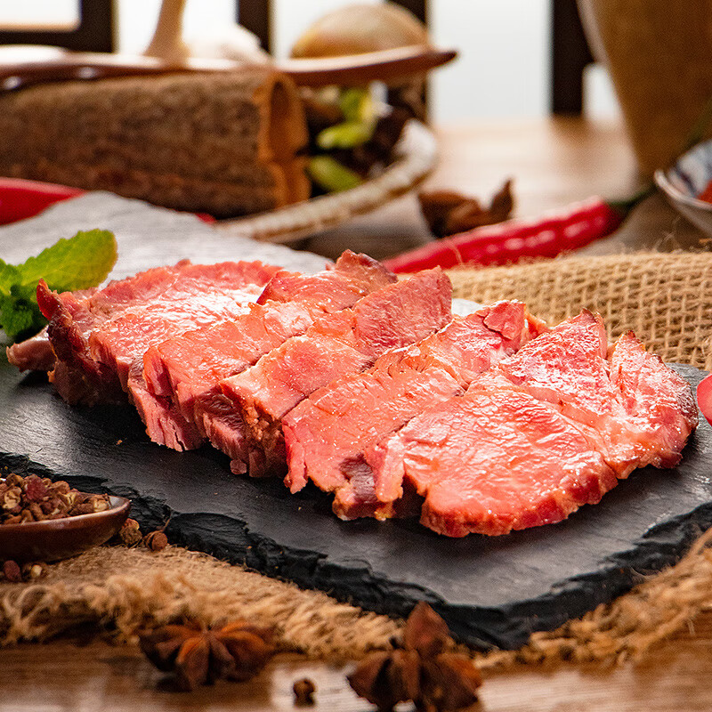 月盛斋 清真牛肉 中华老字号 酱卤熟食牛肉零食 红烧牛肉100g 开袋即食