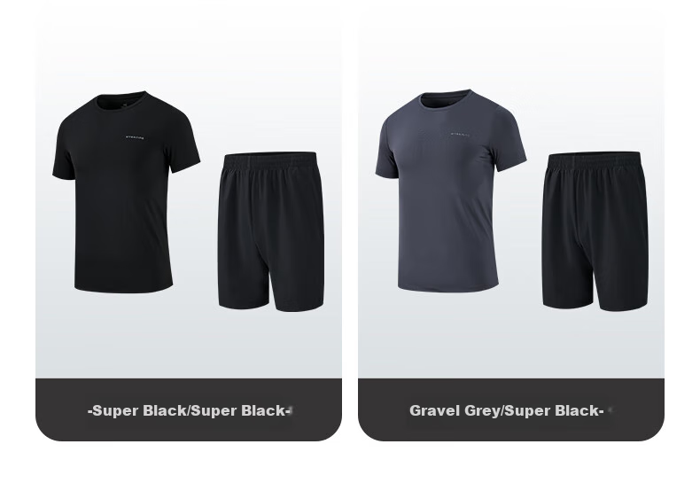 361° Women's Running Outfit Set, Summer New Casual Short-Sleeve Shorts Two-Piece Set 662414001H-4 14