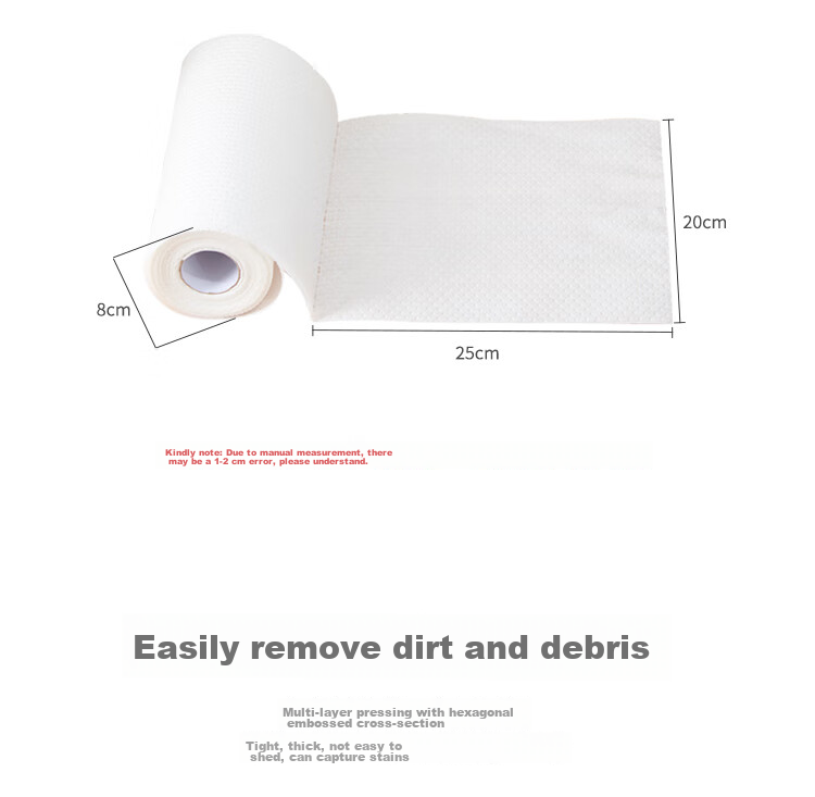 Miaoran Extra Large Roll 30 Sheets 25*25*40 Sheets 10A Antibacterial Dishcloth Kitchen Cleaning Cloth Scrubbing Cloth 5