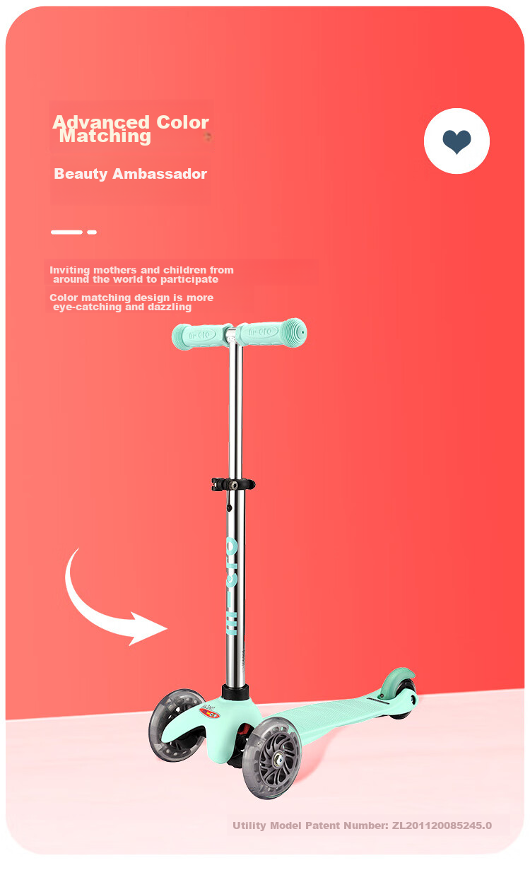 Micro Swiss Children's Scooter with Seat, Two-In Design for Ages 1.5-2 Kids' Ride-On Toy, Rose Pink + Seat 3