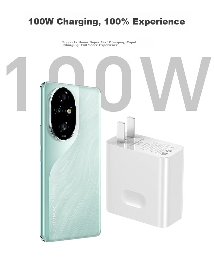 HONOR 100W Super Fast Charging Set (100W Charger + 6A Data Cable), Compatible with HONOR 300 Series/HONOR Magic7 Series/Huawei Mate70/Huawei P70 2