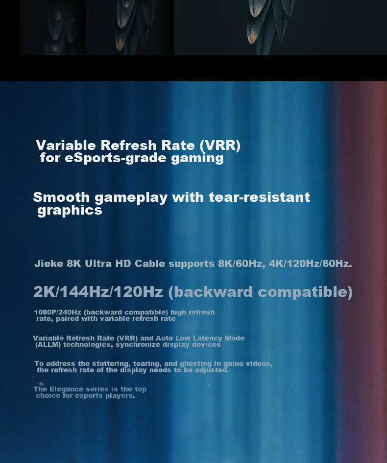 GIEC HDMI Cable Version 2.1, 8K60Hz 4K120Hz Digital High-Definition Cable Compatible with HDMI2.0, Video Connection Cable for Laptop Set-Top Box to TV Projector, 0.5 Meters 11