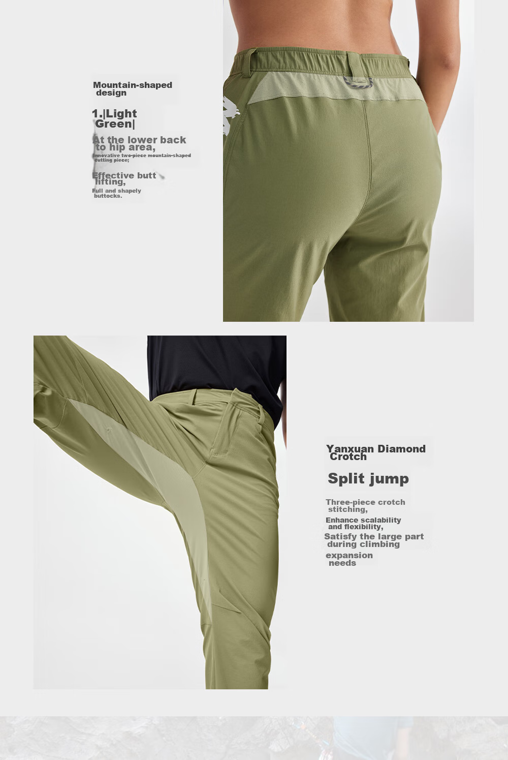 KAILAS 9a Climbing Pants, Elastic Breathable Lightweight Durable Quick-Dry Pants, Professional Outdoor Hiking for Wome 5