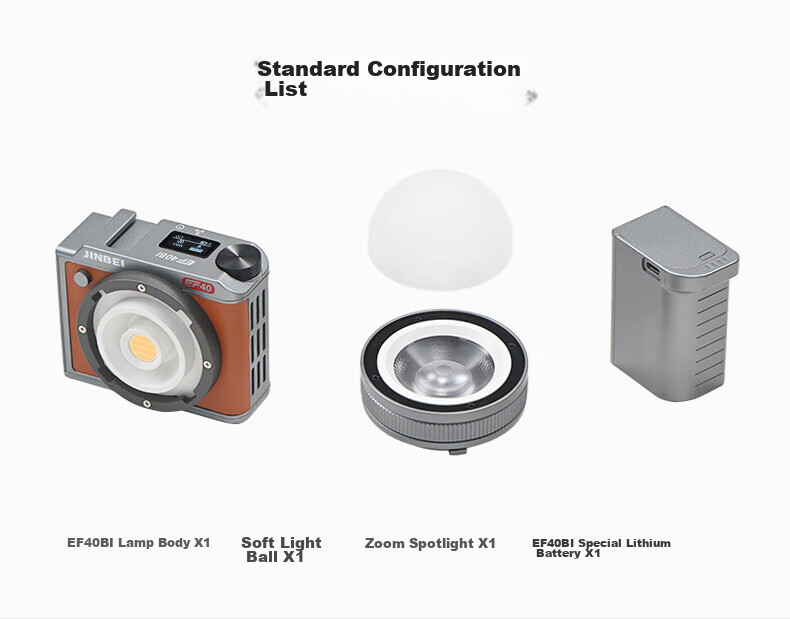 JINBEI EF40BI Retro LED Dual-Color Temperature Fill Light, COB Handheld Zoomable Portable Beauty Photography Continuous Light, Video Photo Live Streaming Light, Wedding Outdoor Night Scene Shooting Lighting 13
