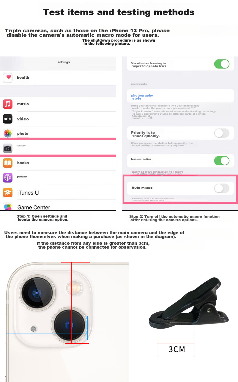 MIXOUT, 60x And 100x High Magnification Magnifying Glass, HD Inspection with LED Light And UV Phone Clip Microscope 17
