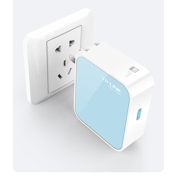 TP-LINK Mini Wireless Router, Portable Wired-To Wireless WiFi Adapter for Home And Travel, Signal Repeater Bridge, High-Speed Wall-Penetrating, Plug And Play TL-WR800N 6