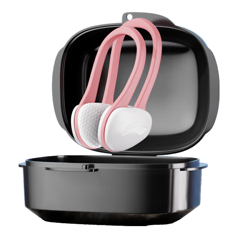 LI-NING Nose Clip Swimming Equipment, Professional Children's Anti-Choking Water Comfortable Waterproof Nose Plug 072-2 Pink