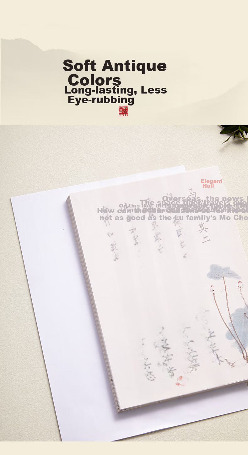 Liupinshuyuan Soft Pen Fountain Pen-Style Brush Pen with Refillable Soft Tip Wolf Hair Brush Portable Small Regular Script Calligraphy Brush for Sutra Copying And Fine Writing, Delicate Art Brush Gift Pen Calligraphy Brush 8