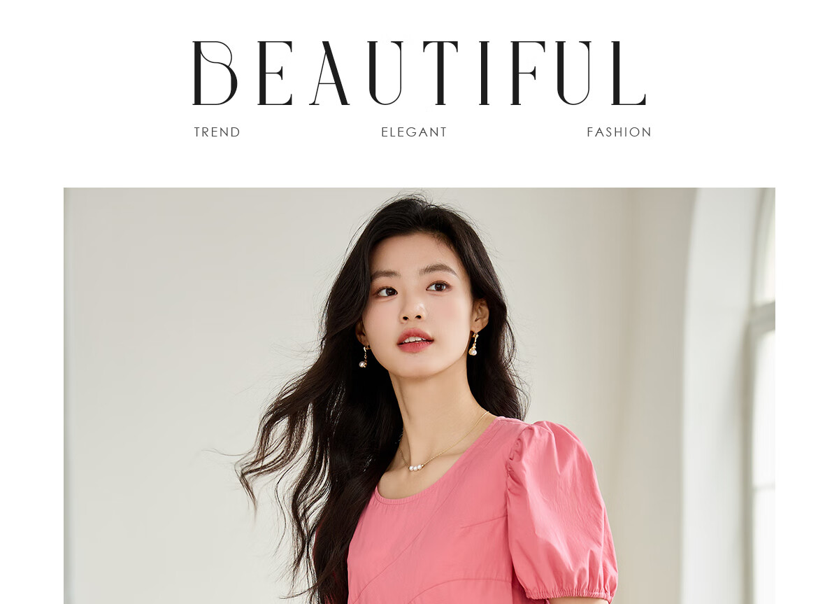Taxiang Short-Sleeve Dress, Round Neck, Irregular Design, Loose Casual A-Line Skirt, Long Dress T143Q1357 4