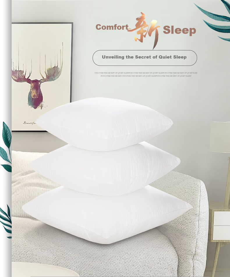 Hengyuanxiang Pure Cotton Pillow Insert, Backrest Cushion, Square Sofa Pillow, 50*50cm 1