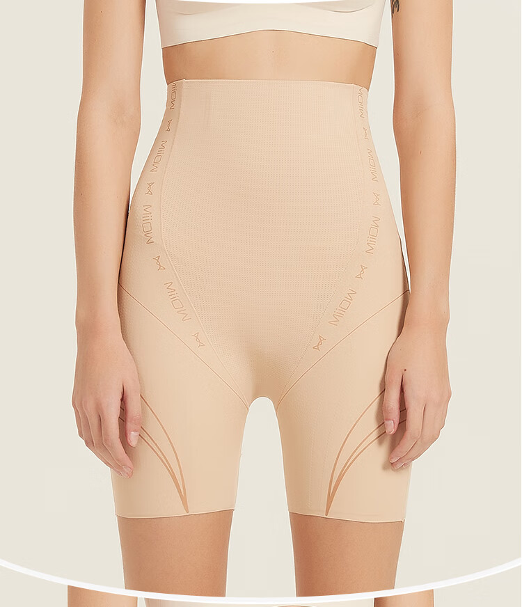 MiiOW Autumn Winter High Waist Women's Underwear High Elastic Comfortable Seamless Shaping Body Sculpting Strong Abdomen Control Hip Lift Pants M 16