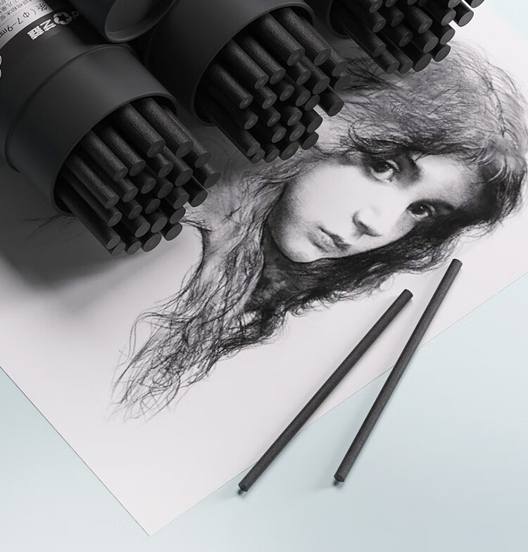 Mont Marte Artco Charcoal Pencil Set 25pcs 4-5mm Drawing Charcoal Sticks Sketching Art Supplies 11