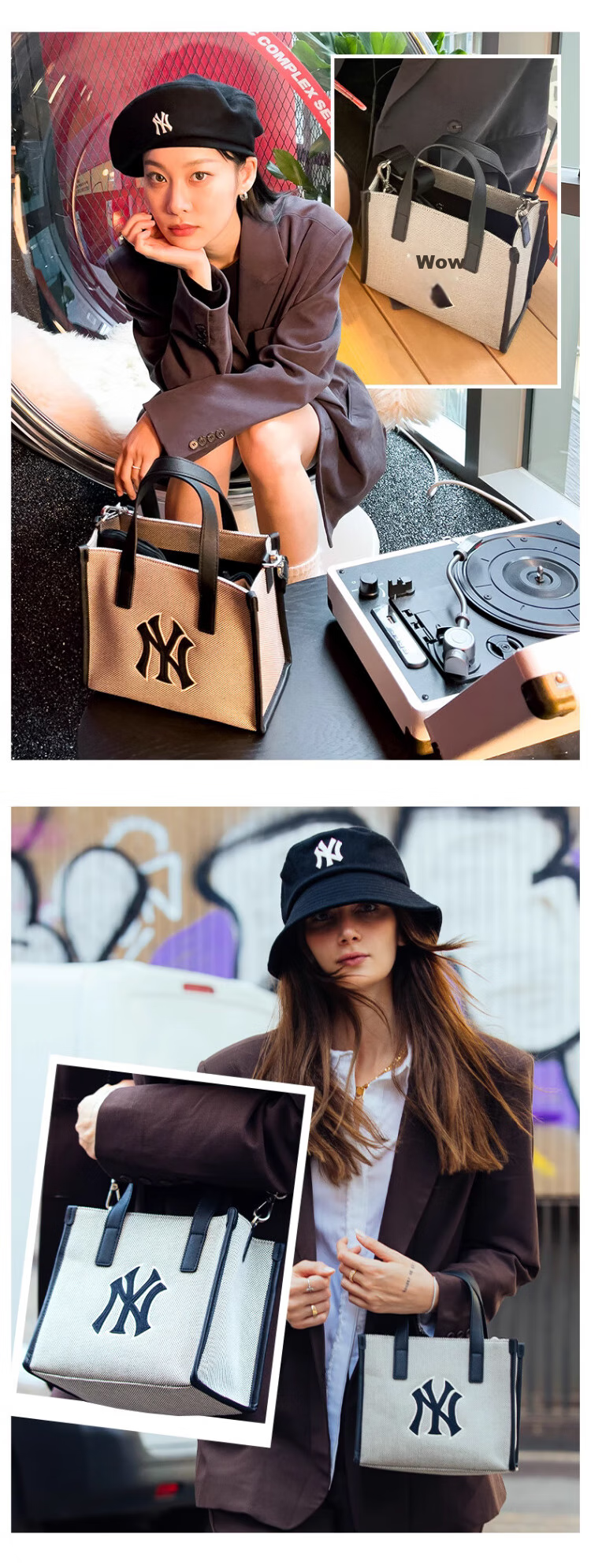 MLB Official Handbag Tote Bag, Unisex Casual Outdoor Shoulder Bag Crossbody Bag, Birthday Gift 5