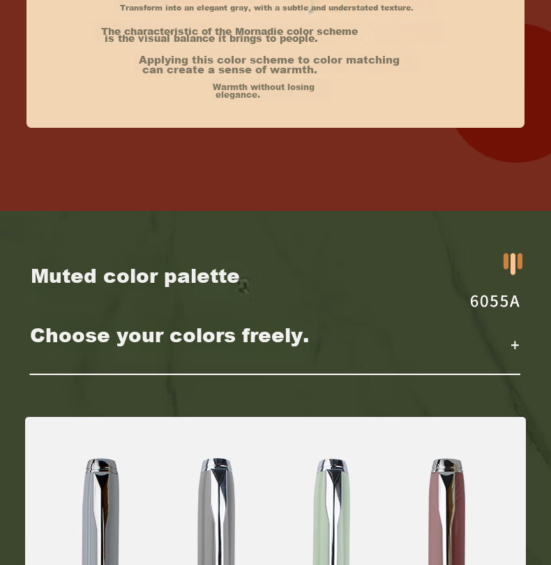 HERO Fountain Pen, Gift Box Morandi Contrasting Color Iridium Gold Fountain Pen, Business Office Neutral Signature Pen Ink Set, Twilight Green Glossy Finish 6