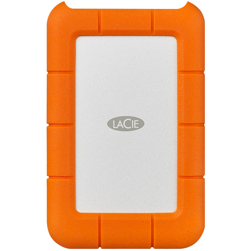 LaCie Rugged Portable Hard Drive, 4TB, Shockproof, Water-Resistant, Dustproof, USB-C Interface, Compatible with Mac, Portable And Drop-Resistant, External Hard Drive