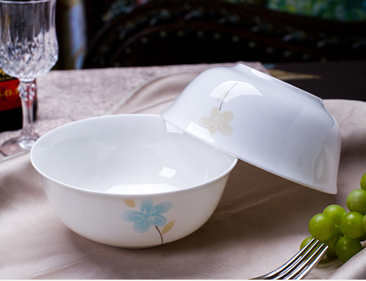 Remec Bone China Fragrant 6-Inch Noodle Bowls, Set of 2, Rice Bowls, Medium Bowls, Bone China Noodle Bowls, Bowls 3
