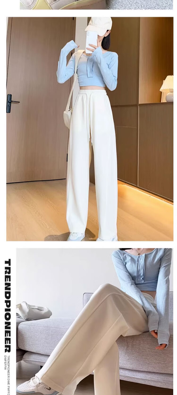Jeanswest Women's Casual Flared Dress Pants Black L Spring Summer Office Formal Trousers 6