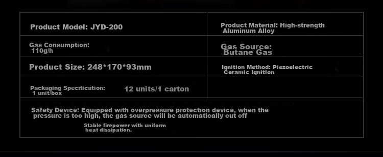 Jinyu Mini Portable Gas Stove Outdoor Camping Burner Gas Cooker for Outdoor Use 10