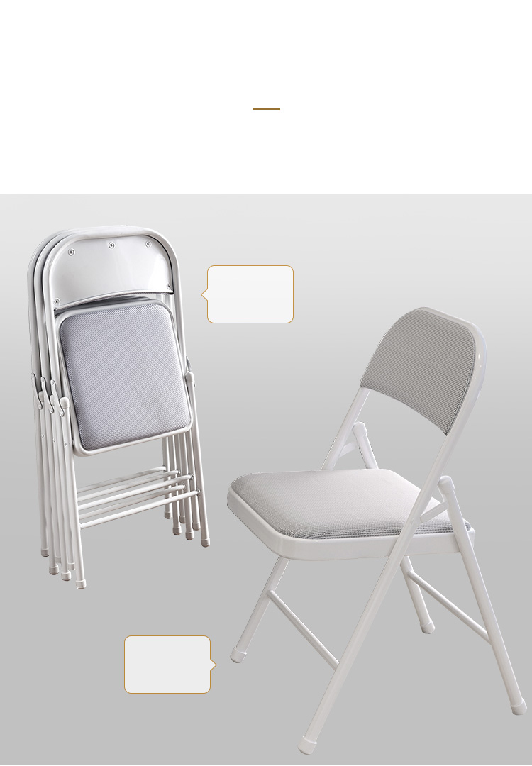 XINGKAI Folding Chair, Office Chair, Conference Chair, Computer Chair with Backrest, Study Chair XK1022 Gray Mesh 11
