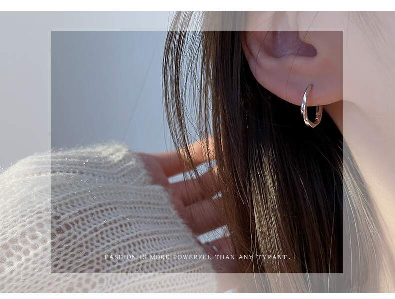 MIMORE Mobius Silver Stud Earrings for Women, Luxurious And Niche High-End Feel, 2026 New Style Earrings, Birthday Gift for Girlfriend Or Wife 2