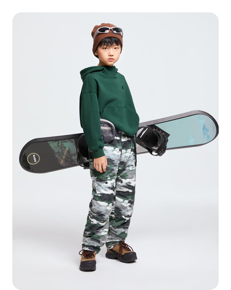 Annil Children's Clothing Hooded Sweatshirt for Boys And Girls, New Winter 2024 Style, Black, Size 140 8