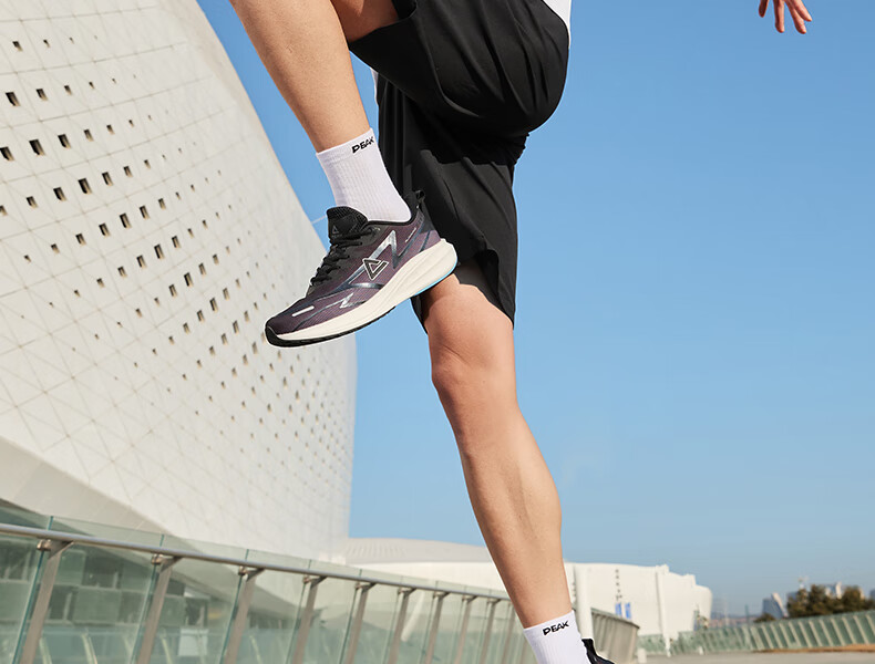PEAK Quick-Dry Sports Set for Men, Summer Running Casual Badminton Outfit, Breathable Two-Piece Short-Sleeve Shorts for Men DF152001 1