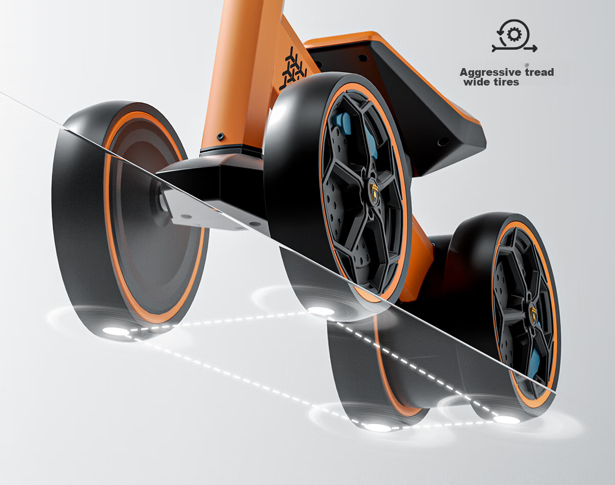 AUTOMOBILI LAMBORGHINI Children's Balance Bike for Ages 1-3, Anti-Rollover, Baby Mid-Autumn Festival National Day Birthday First Birthday Gift Gliding Walker 9