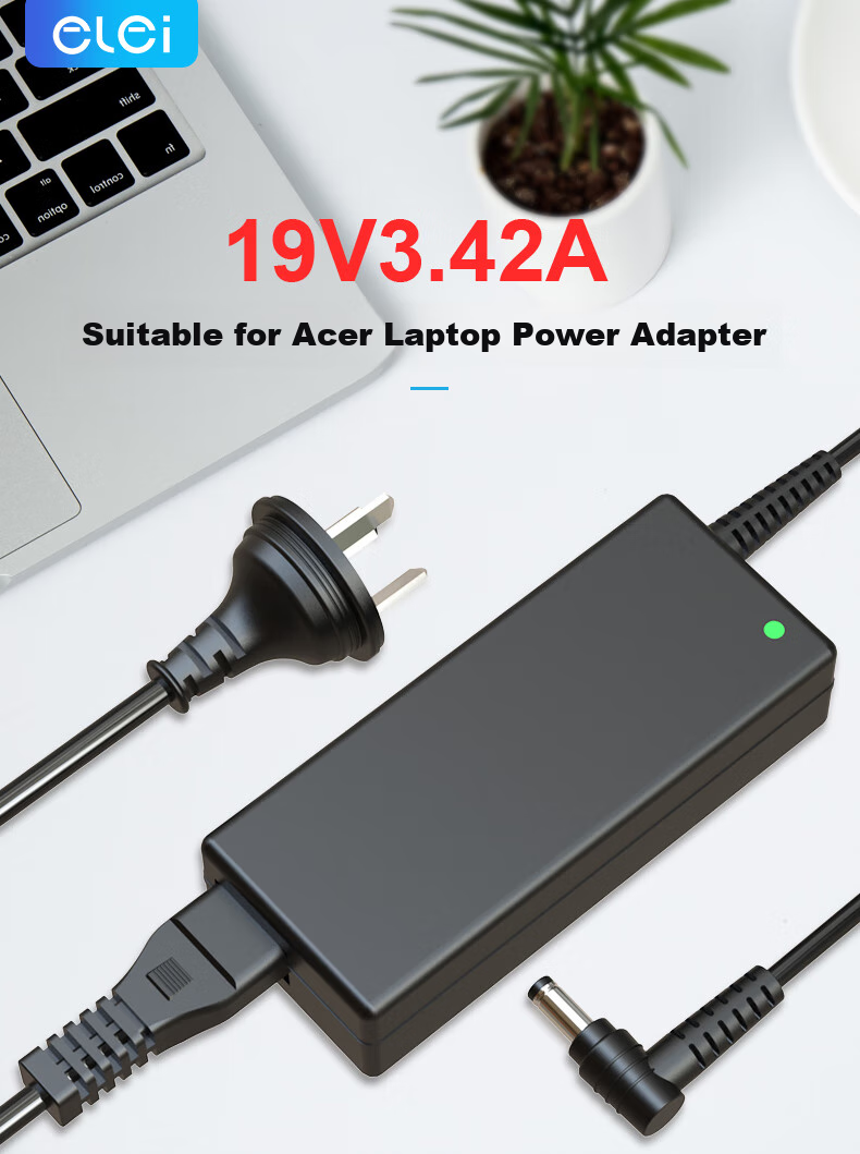 Elei Charger Compatible with Acer Laptops, 4741g/750g Adapter, 19V 4.74A 90W Computer Power Supply, 5.5*1.7 Portable Model 1