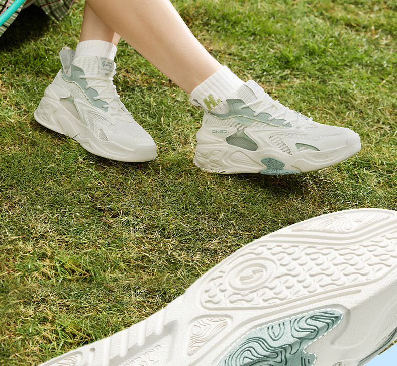 361° Women's Sports Shoes, Jincheng Spring And Summer Mesh Breathable Thick-Soled Heightening Casual Sneakers, Women's 682416601-2 10