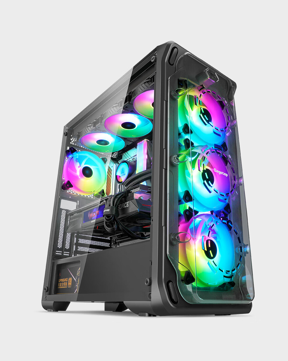 Segotep Anime Cabin 1 White Desktop Mini Case (Front Dedicated Figurine Position/MATX Motherboard Position/Synchronized Lighting Effects/360mm Water Cooling Position/Anime Desktop Computer Case) 15