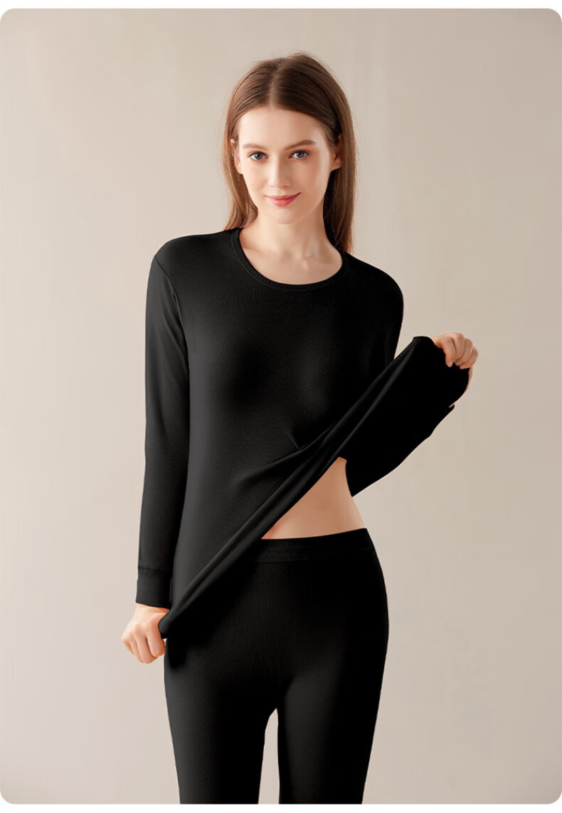 LangSha Pure Cotton Autumn Women's Undershirt, 5A Antibacterial And Anti-Mite Round Neck Base Layer, Spring And Autumn Cotton Sweater, Warm Single Top 15
