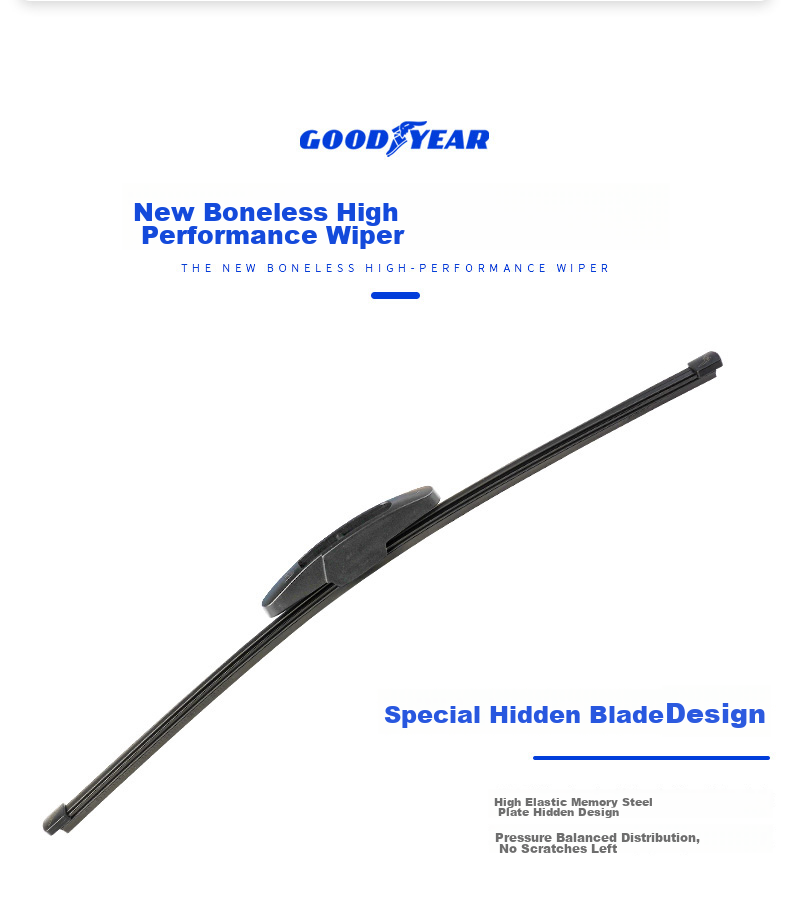 Goodyear Rear Wiper Blade, Ford New Focus 2012-2018 Hatchback Original Factory Rear Window Car Wiper F12 Single Piece 4