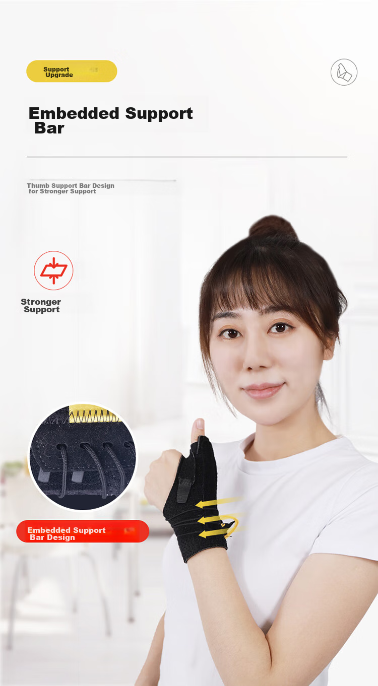 3M Wrist And Finger Protective Gloves, Breathable, for Trigger Finger Tendinitis, Sprains, Fracture Fixation, Sports Rehabilitation Wrist Support 4