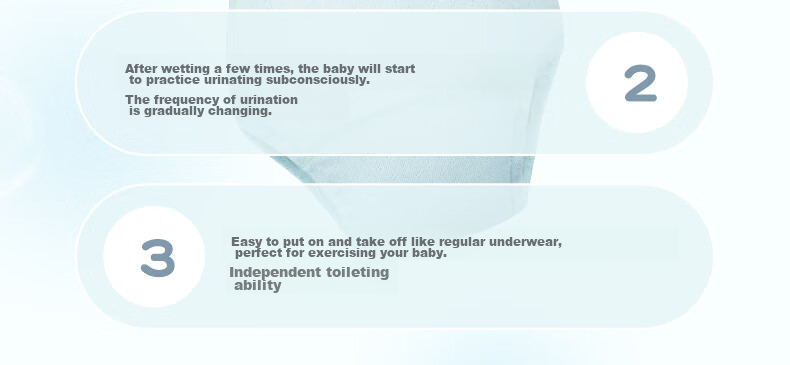 Niduoxiong Baby Training Pants, Infant Diaper-Free Toilet Training, Children's Breathable Diaper Cover, Elastic Waist, Washable Underwear 5
